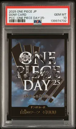 2025 ONE PIECE JPN PREMIUM CARD COLLECTION ONE PIECE DAY'25 DON!! CARD PSA 10 - Image 1