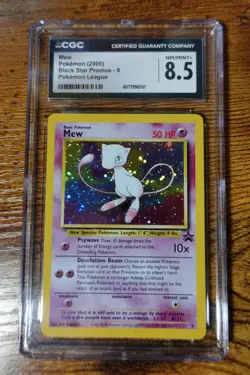 Mew Black Star Promo 9 Holo CGC 8.5 Pokemon Card Graded - Image 1