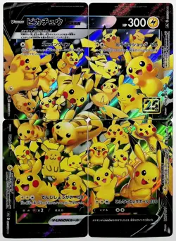 2021 Pokemon Japanese 25th Anniversary Pikachu V-UNION 025-028/028 Set 4 Cards - Image 2