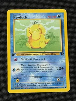 Pokemon Card - Psyduck 1st Edition Team Rocket 53/62 Common - Image 1