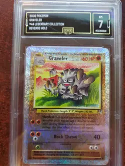 Graveler Legendary Reverse Holo Pokemon Card Base WOTC PSA BGS GMA 7 NM - Image 1