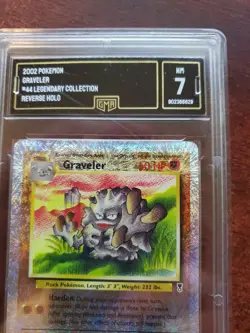 Graveler Legendary Reverse Holo Pokemon Card Base WOTC PSA BGS GMA 7 NM - Image 3