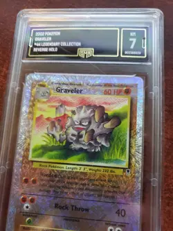 Graveler Legendary Reverse Holo Pokemon Card Base WOTC PSA BGS GMA 7 NM - Image 4
