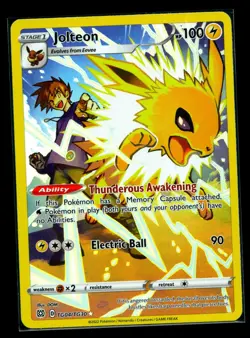 Pokemon TCG Cards Jolteon TG04/TG30 Brilliant Stars Trainer Gallery Art Rare NM - Image 1