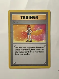 Pokemon TCG Card Lass Base Set (Shadowless) Vintage Rare 75/102 LP - Image 1