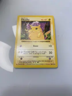 Pokemon Pikachu TCG Base Set Shadowless Common Yellow Cheeks Card 58/102 - Image 2
