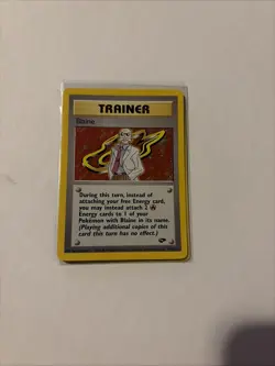 Pokemon TCG Blaine Trainer Gym Challenge Holo Card 17/132 - Image 1