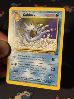 Pokemon Cards Golduck 35/62 Fossil FIRST EDITION WOTC - (NM-) #1 - Image 2