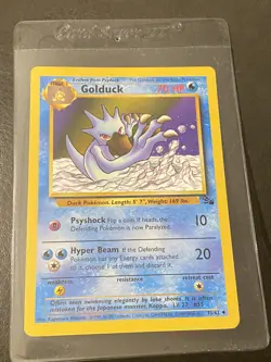 Pokemon Cards Fossil 1ST EDITION Golduck 35/62 Non Holo WOTC 1999 NM - Image 3