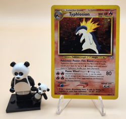 Typhlosion 18/111 Neo Genesis 2000 Holo Rare WOTC Pokemon Card TCG Damaged - Image 1
