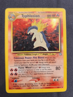 Typhlosion 18/111 Neo Genesis 2000 Holo Rare WOTC Pokemon Card TCG Damaged - Image 3