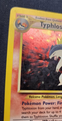 Typhlosion 18/111 Neo Genesis 2000 Holo Rare WOTC Pokemon Card TCG Damaged - Image 4
