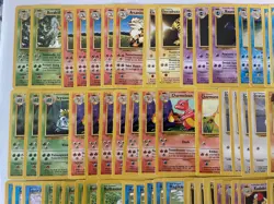 64 VINTAGE lot Pokemon nintendo card 3 shadowless LP/MP Kabuto Bulbasaur Pikachu - Image 2