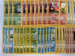64 VINTAGE lot Pokemon nintendo card 3 shadowless LP/MP Kabuto Bulbasaur Pikachu - Image 3