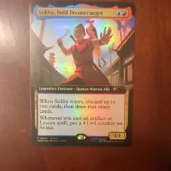 Sokka, Bold Boomeranger (Extended Art) Media Promos Foil - Image 1