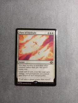 MTG Flare of Fortitude Modern Horizons 3 0026 Regular Rare - Image 1