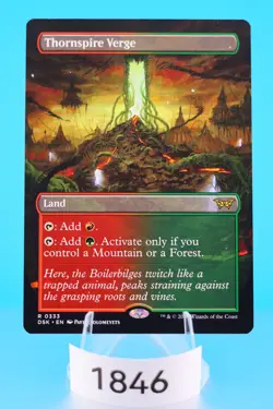MTG Thornspire Verge (Borderless) Duskmourn: House of Horror Regular #333 - Image 1