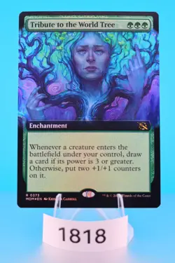 MTG Tribute to the World Tree (Extended Art) March of the Machine Foil #373 - Image 1