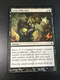 Grim Affliction [New Phyrexia] Magic MTG - Image 1