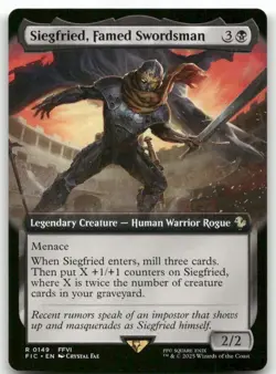 Siegfried, Famed Swordsman (Extended Art) #149 MTG Final Fantasy FIC NM X1 - Image 1