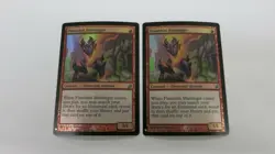 2x FOIL FLAMEKIN HARBINGER MYSTERY BOOSTER MAGIC GATHERING MTG UNPLAYED MINT - Image 1