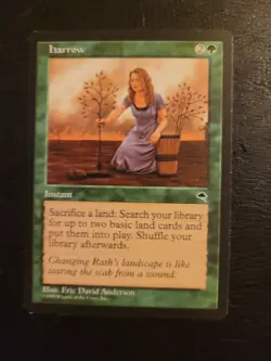 MTG Magic the Gathering Harrow (230/350) Tempest Green LP - Image 1
