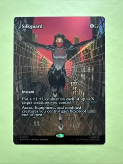 Silkguard (Borderless Foil) Marvel Universe Eternal-Legal Foil Spider-Man Mtg - Image 1