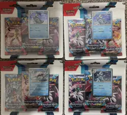 4 x Pokemon TCG Paradox Rift 3 Pack Blister - Arctibax & Cetitan - 12 Packs - Image 1
