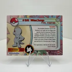 Machop #66 Textured Holo Foil, Vintage 1999 Topps Pokemon TV Animation Edition - Image 2