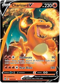 x1 Charizard V - 017/172 - Ultra Rare Pokemon SS09 Brilliant Stars M/NM - Image 1