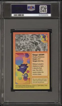 2023 POKEMON SCARLET & VIOLET 151 MINI TIN GENGAR/POLIWAG PSA 6 - Image 2