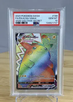 Pikachu VMAX 188/185 PSA 10 Vivid Voltage Secret 2020 Pokemon - Image 1