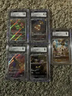 Pokemon TCG Graded Slab Lot Of 5 CGC Mint Japenese + Free Random CGC Slab - Image 1