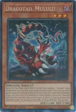 Yugioh! Dracotail Mululu - JUSH-EN005 - Collector's Rare - 1st Edition Near Mint - Image 1