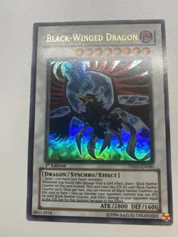 Yugioh Black-Winged Dragon 1st Edition Ultra Rare TSHD-EN040 MP - Image 1