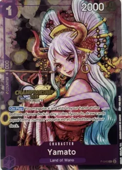 One Piece TCG Yamato CS 2024 Event Pack P-046 PR Promo Card English - Image 1