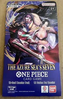 Lot Of 9 NEW One Piece TCG: The Azure Sea's Seven Sleeved Booster OP-14 English - Image 3