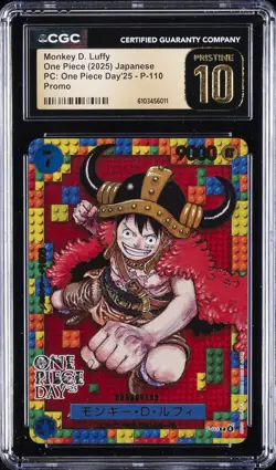 2025 ONE PIECE JPN PC: ONE PIECE DAY '25 - PROMO MONKEY D. LUFFY CGC 10 PRISTINE - Image 1