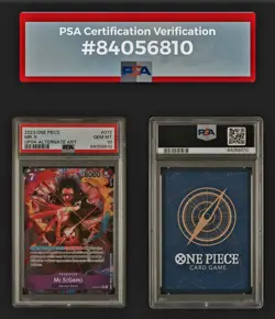 2023 MR 5 One Piece Kingdoms of Intrigue Alternate Art #OP04-072 PSA 10 GEM MINT - Image 4