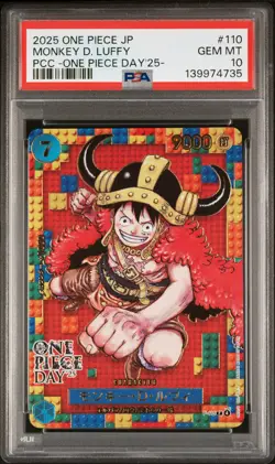 2025 ONE PIECE JPN PREMIUM COLLECTION ONE PIECE DAY'25 MONKEY D. LUFFY PSA 10 - Image 1