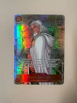 One Piece English OP08-118 Silvers Rayleigh Manga Rare Foil!!! LP! - Image 1