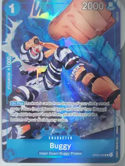 One Piece - Buggy (Alternate Art)- Paramount War (OP02) OP02-058- MINT - ENGLISH - Image 1