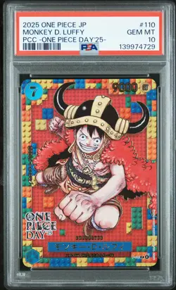 2025 ONE PIECE JPN PREMIUM COLLECTION ONE PIECE DAY'25 MONKEY D. LUFFY PSA 10 - Image 1