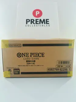 IN STOCK One Piece Japanese OP-14 Seven Heroes of the Blue Booster Case Sealed - Image 1