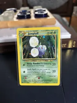 Pokemon TCG Jumpluff Neo Genesis Holo Card 7/111 Unlimited Rare, LP Condition - Image 1