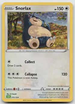Snorlax Classic Collection Holo Trading Card Game Classic 016/034 NM - Image 1