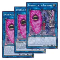 Yugioh - Defender of the Labyrinth x 3 - 1st Edition NM - Plus Free Holo Card - Image 1