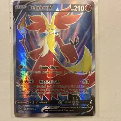 Pokemon TCG Delphox V Holo Rare Card 173/196 2022 English Standard - Image 2