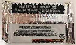 Topps Pokemon The First Movie Black Label Factory Sealed 8 Card Pack - TCCCX - Image 2