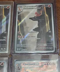 Pokemon 151 Lot Of 4 Full Art Cards Charizard & Evolutions - Image 4